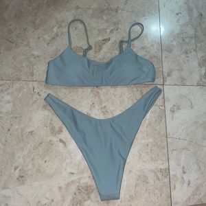 Sage green swimsuit